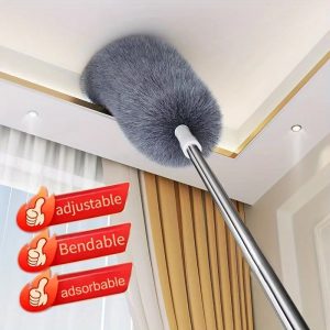 Multifunctional retractable duster with bendable head