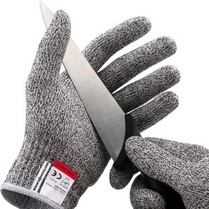 Cut Resistant Gloves Anti-Cutting Food Grade Level 5 Kitchen Butcher Protection 1 Pair