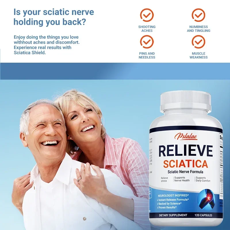 Relieve Sciatica Capsules - Reduce Joint Pai,Restore Mobility, Balance Inflammation,Support Nerve & Bone Health - 120 Capsules - Image 6