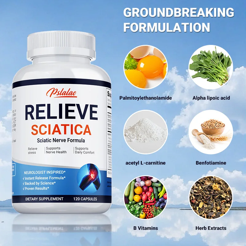 Relieve Sciatica Capsules - Reduce Joint Pai,Restore Mobility, Balance Inflammation,Support Nerve & Bone Health - 120 Capsules - Image 4