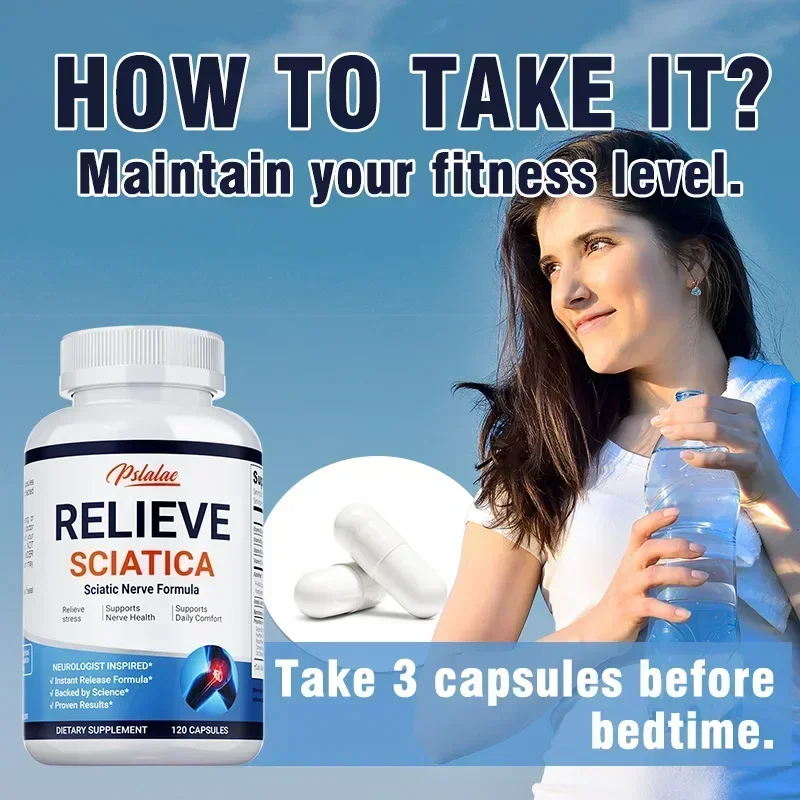 Relieve Sciatica Capsules - Reduce Joint Pai,Restore Mobility, Balance Inflammation,Support Nerve & Bone Health - 120 Capsules - Image 5