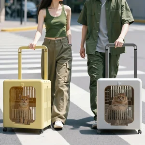 New Portable Folding Pet Carrier for Cats And Small Dogs Breathable Airline Approved Pet Stroller for Outdoor Travel - AliExpress 15