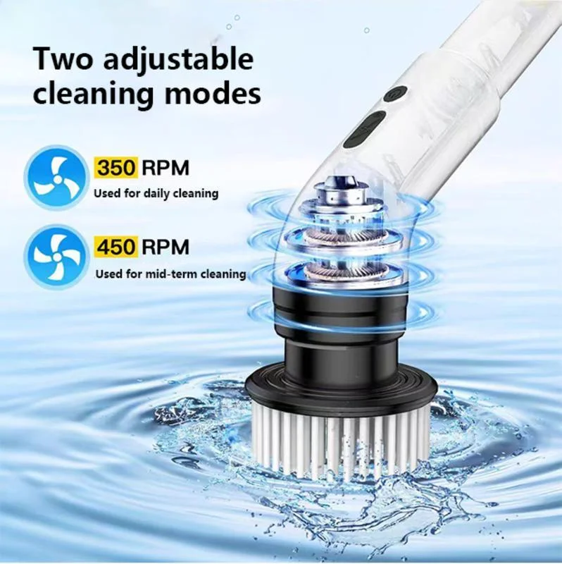 Electric Spin Scrubber IPX7 Waterproof Adjustable Speed with 9 Brush Heads Home Cleaning Helper - Image 3