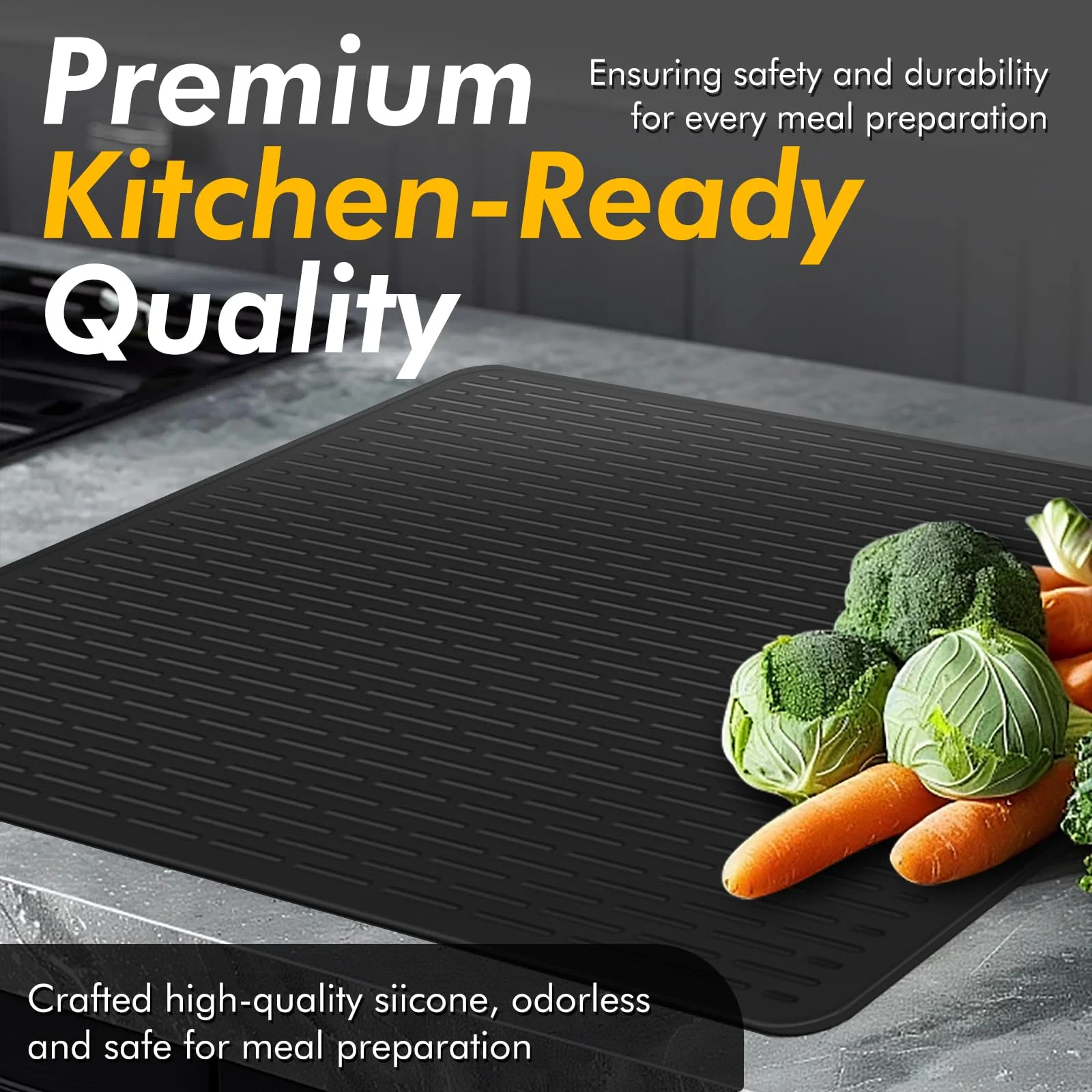 Durable Non Slip Black Bar Mat Heat Resistant Coffee Bar Mats Versatile Home Kitchen Accessories for Cocktail Service - AliExpress 15 - Image 2