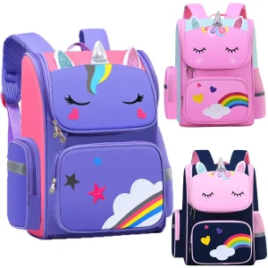 Kid Backpack for Girl Unicorn Children Bookbag Rainbow Eyes School Bag Teen Girl Backpack for Traveling Waterproof Mochilas - AliExpress 1501