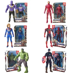 2026 Great Discount Wholesale Price Marvel Anime Toys, Spider Man, Hulk, Iron Man, Doll Series Luminous Models, Children's Gifts - AliExpress 26
