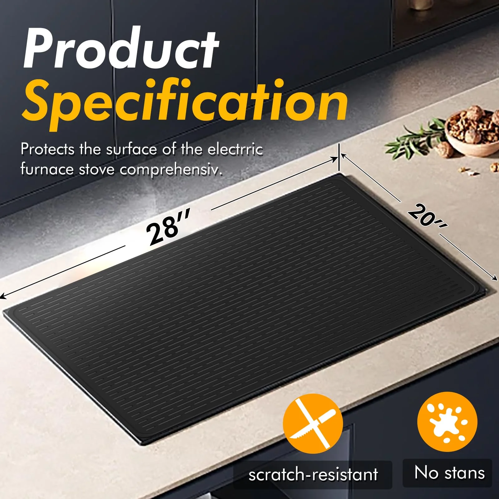 Durable Non Slip Black Bar Mat Heat Resistant Coffee Bar Mats Versatile Home Kitchen Accessories for Cocktail Service - AliExpress 15 - Image 6