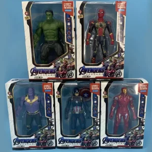 17 Cm Children Toys Marvel Anime Figures Spiderman Hulk Action Figure Iron Man Cartoon Kids Toy Christmas Gift Glow Doll Hobbies - AliExpress 26