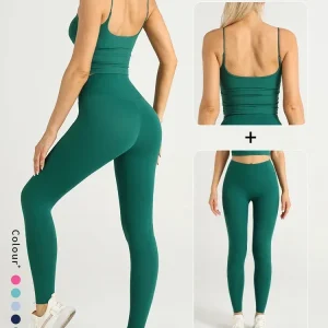 Pmwrun New 2 Piece Yoga Clothes Sportswear Women's Tracksuit Athletic Cross Back Nylon Yoga Pilates Top Women Sports Bra Legging - AliExpress 201768104
